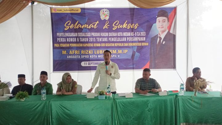 Rizki Lubis Ajak Warga Menjaga Kebersihan Lingkungan, Warga Butuh Bak Sampah 3 Warna