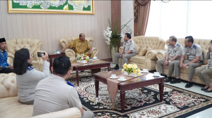 Syah Afandin Terima Audiensi Kepala BPN Langkat