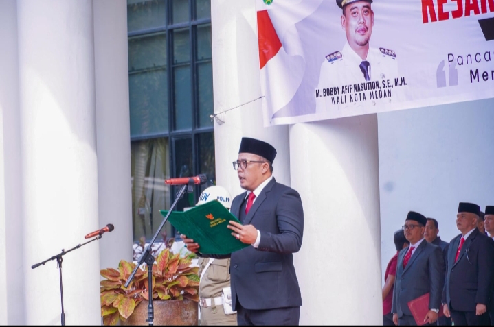 Upacara Peringatan Hari Kesaktian Pancasila Pemko Medan Berlangsung Khidmat