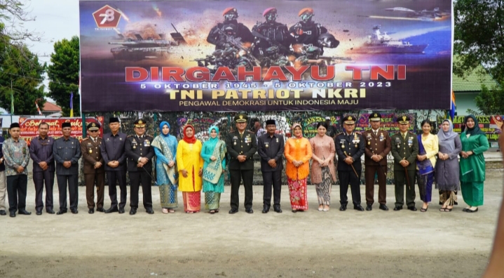 Kodim 0203 Langkat Peringati HUT TNI ke 78 dengan Meriah