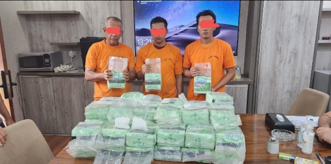 Polrestabes Medan Sikat Pengedar Sabu Jaringan Internasional Malaysia di Batubara