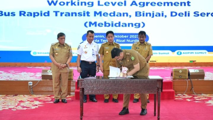 Tandatangani WLA BRT Mebidang, Bobby Nasution Harapkan Transportasi Umum ini Segera Terwujud