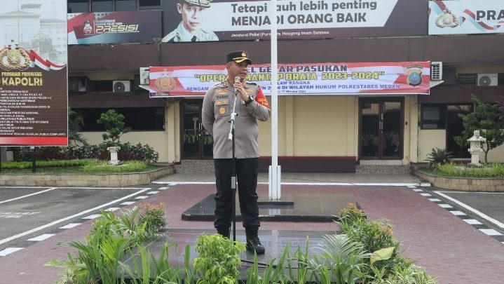 Polrestabes Medan Kawal Kunker Wakil Presiden RI di Medan