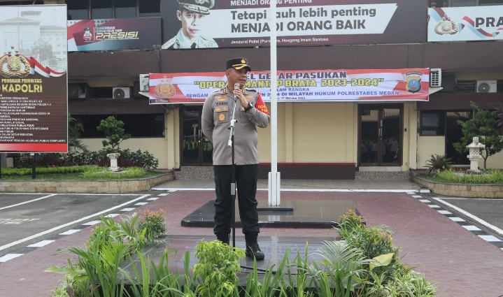 Polrestabes Medan Kawal Kunker Wakil Presiden RI di Medan