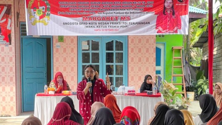 Margaret MS Sosialisasikan Perda Penanggulangan Kemiskinan di 3 Lokasi, Warga Keluhkan Bansos