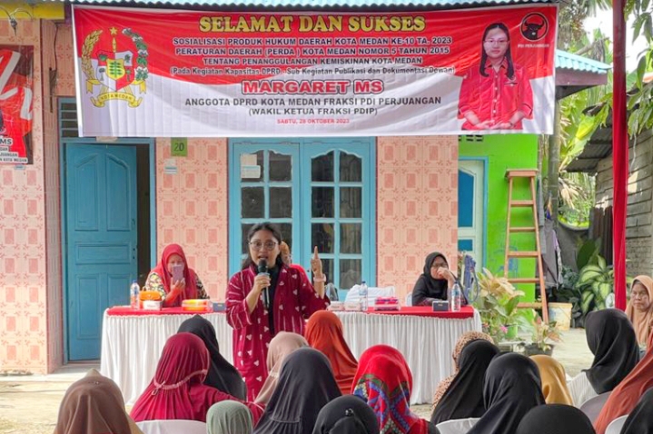 Margaret MS Sosialisasikan Perda Penanggulangan Kemiskinan di 3 Lokasi, Warga Keluhkan Bansos