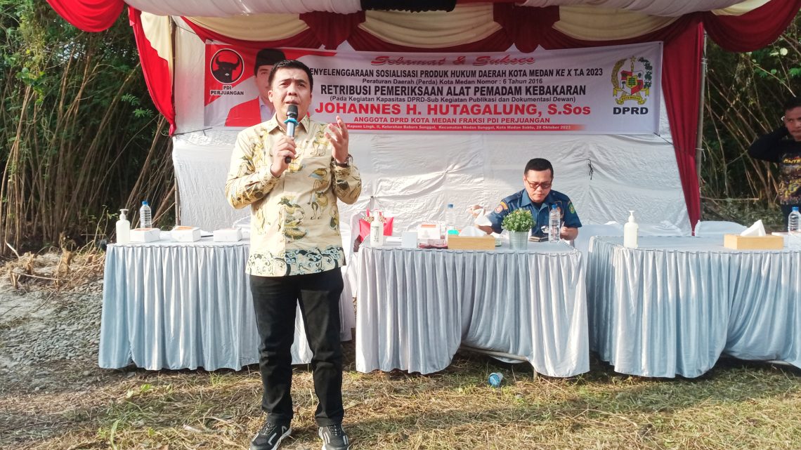Johannes Hutagalung: Warga Medan Perlu Mengetahui Perda No 6 Tahun 2016