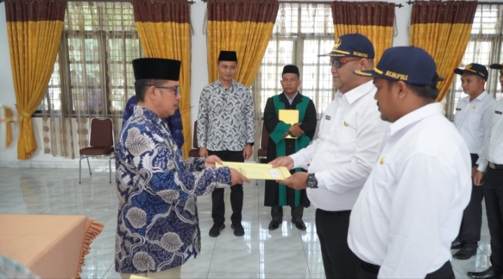 Pemkab Langkat Lantik 7 orang PPPK, Berikut Instansinya