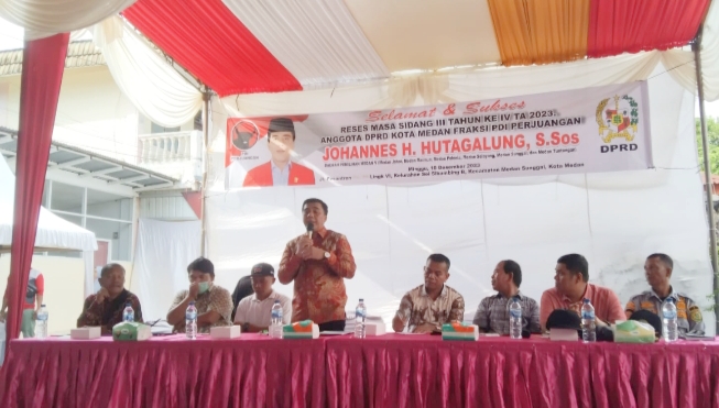 Johannes Hutagalung Minta Pengerjaan Kolam Retensi USU dan Saluran Pipa Besar di Jalan Sunggal Dipercepat