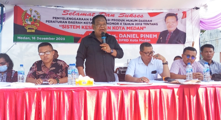 Daniel Pinem Dorong Dinkes Medan Tingkatkan SDM Kesehatan