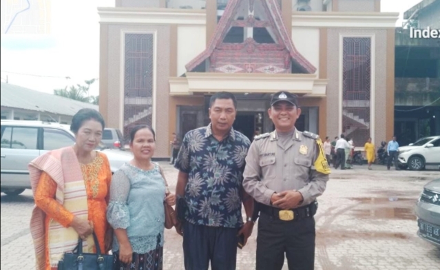 Polrestabes Medan Kawal Pengamanan Ibadah Natal di Gereja HKBP Padang Bulan