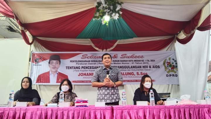 Sosialisasikan Perda HIV/AIDS, Johannes Hutagalung Imbau Warga Hindari Pergaulan Bebas