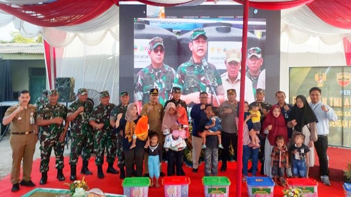 Pemkab Langkat Hadiri Vidcon Launching Program TNI AD Manunggal Air 2024