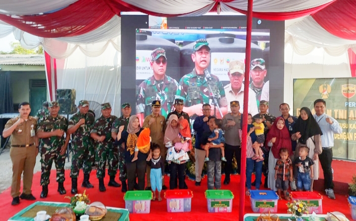 Pemkab Langkat Hadiri Vidcon Launching Program TNI AD Manunggal Air 2024