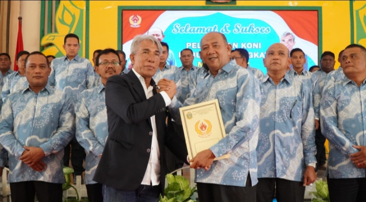 Dilantik Sebagai Ketua KONI Langkat, Syah Afandin Jamin Masa Depan Atlet Kabupaten Langkat
