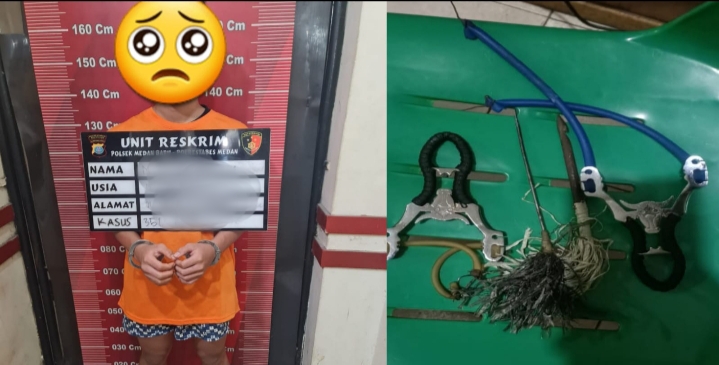 Unit Reskrim Polsek Medan Baru Tangkap Pelaku Pemanah Pemuda