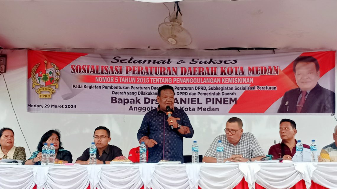 Sosialisasikan Perda Penanggulangan Kemiskinan, Daniel Pinem Pamit kepada Warga