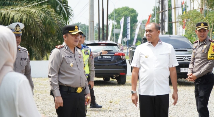 Pj Bupati Tinjau Pos Pelayanan Polres Langkat