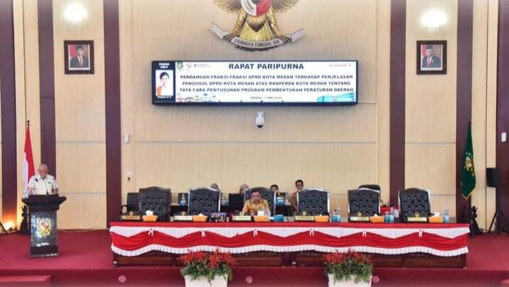 Fraksi DPRD Medan Setujui Ranperda Tata Cara Penyusunan Perda