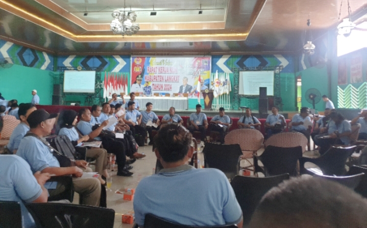 Rapat Kerja KONI Langkat, Penyelenggaraan PON 2024 di Sobat Bagoes Stabat Berjalan Lancar