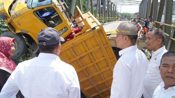 Pemkab Langkat Tinjau Titi Besi Penghubung Padang Tualang – Batang Serangan