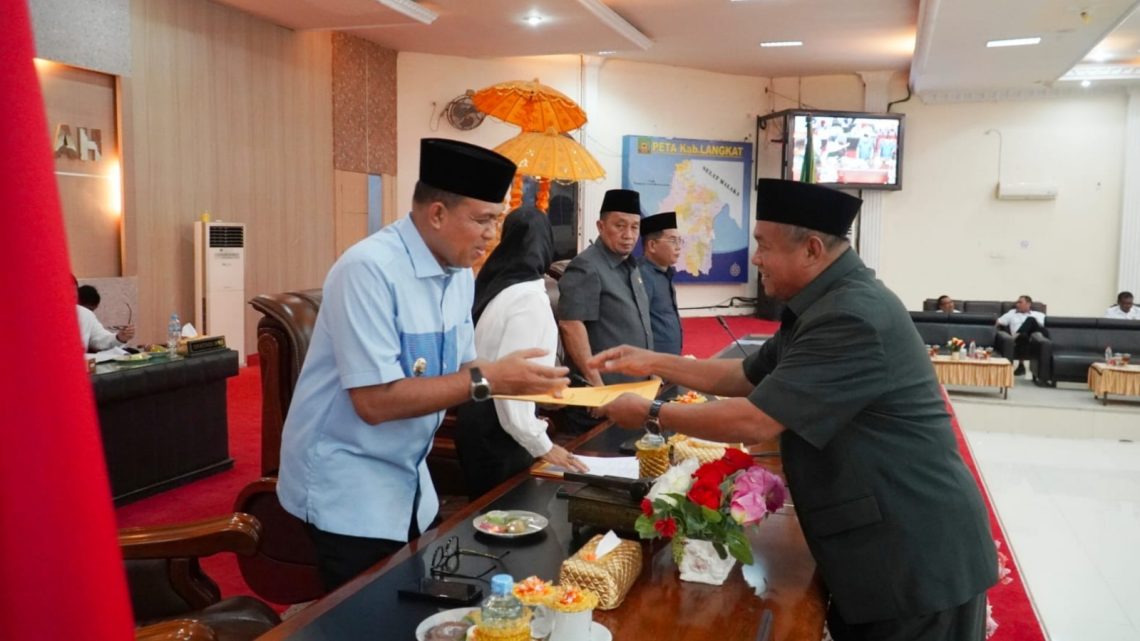 Jawaban Pj Bupati Langkat Atas Pandangan Umum Fraksi DPRD Terkait Ranperda APBD 2024