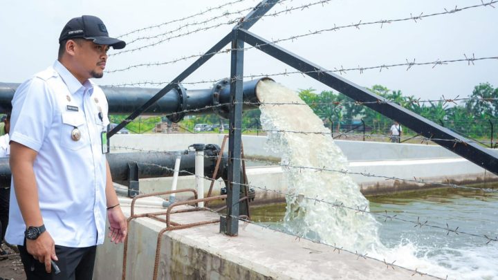 Bobby Nasution Tinjau Kolam Retensi Danau Laguna