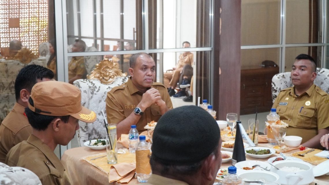Pj Bupati Langkat Terima Audiensi Kecamatan Tanjung Pura, Desa Teluk Bakung
