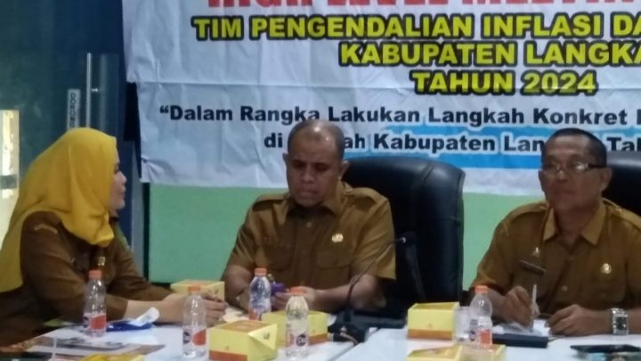 Pj. Bupati Langkat Ikuti Rakor Pengendalian Inflasi Daerah