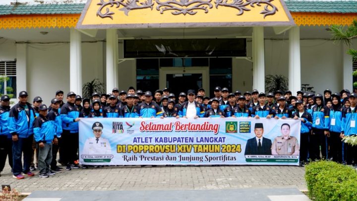 Pj Bupati Langkat Lepas 76 Atlet Kabupaten Langkat Ikuti POPPROVSU