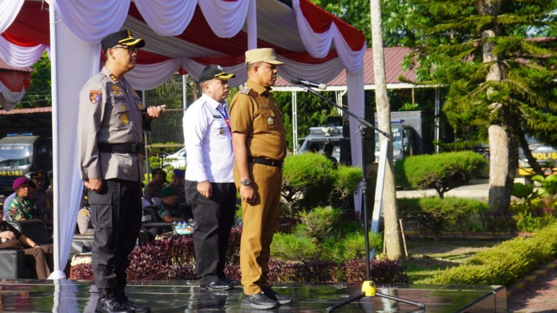 Pj. Bupati Langkat Pimpin Apel Gelar Pasukan Operasi Patuh Toba 2024