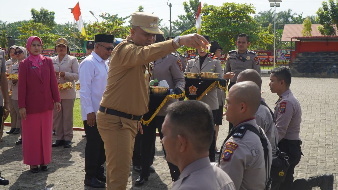 Pj. Bupati Langkat Faisal Hasrimy Hadiri Upacara Pembukaan Diktuba Polri Gel. II SPN Hinai