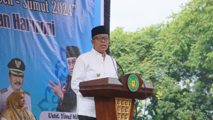 Pj. Bupati Langkat Faisal Hasrimy Wisuda 167 Hafiz-Hafizah