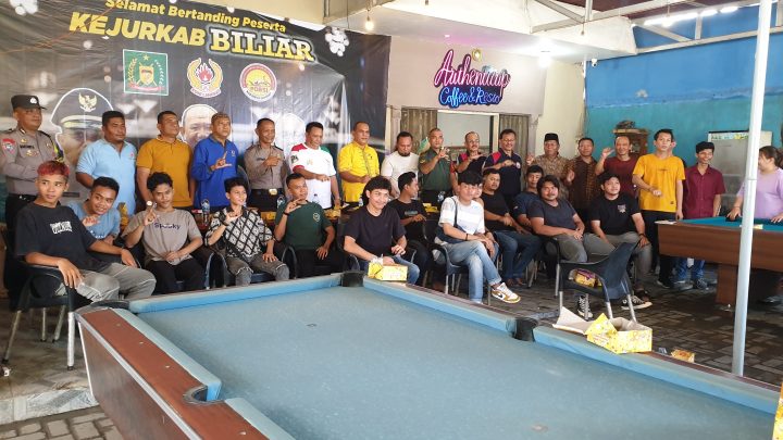KONI Langkat Buka Turnamen Billiard Mencari Atlet-Atlet Muda Berbakat