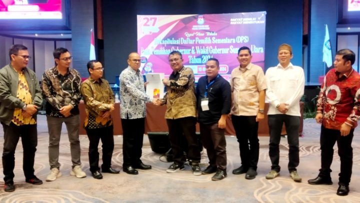 KPU Provinsi Sumut Tetapkan DPS Pilkada Serentak 2024 10.813.825 Pemilih