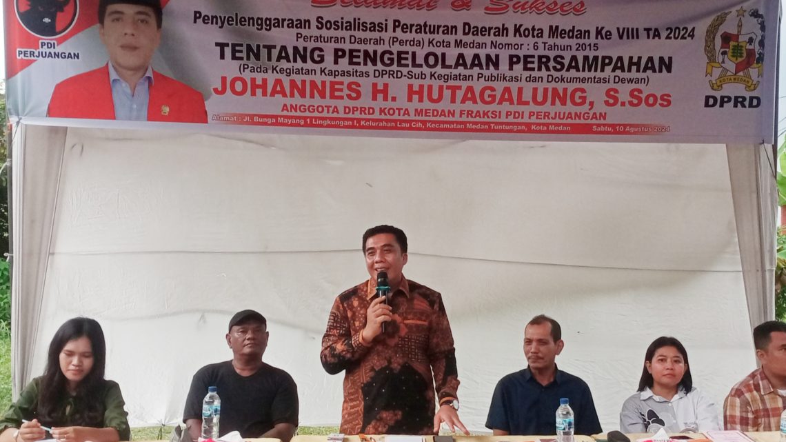 Johannes Hutagalung Ajak Warga Manfaatkan Bank Sampah