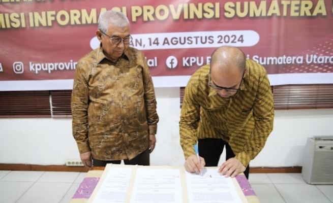 KPU Sumut MoU Keterbukaan Informasi Publik dengan KIP Sumut