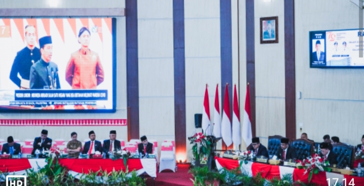 Paripurna DPRD Medan, Bobby Nasution Dengarkan Pidato Kenegaraan Presiden RI HUT ke-79 Kemerdekaan