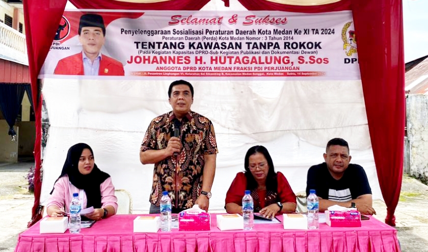 Johannes Hutagalung Berharap Warga Medan Mematuhi Perda KTR