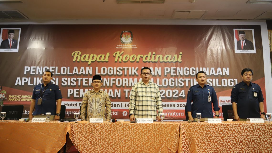 KPU Sumut Gelar Rakor Pengelolaan Logistik & Penggunaan SILOG
