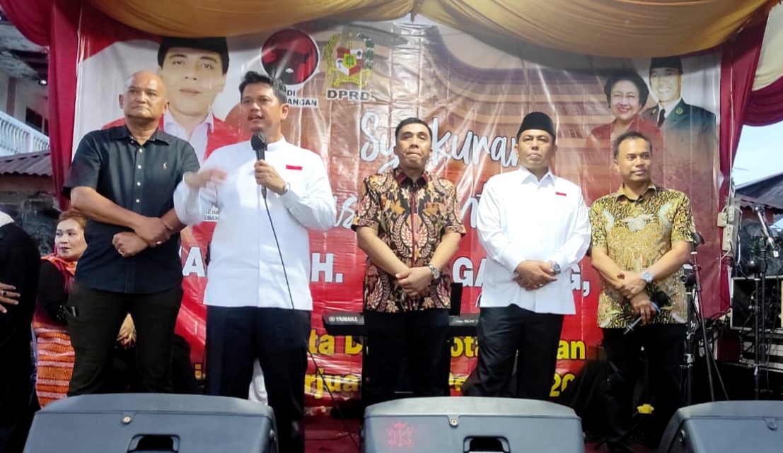 Gelar Syukuran, Johannes Hutagalung Ajak Warga Medan Pilih Pasangan Ridha-Rani