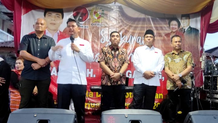 Gelar Syukuran, Johannes Hutagalung Ajak Warga Medan Pilih Pasangan Ridha-Rani
