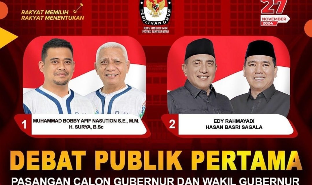 KPU Sumut Rampungkan Debat Publik Pertama, Rabu Pagi Gladi Resik