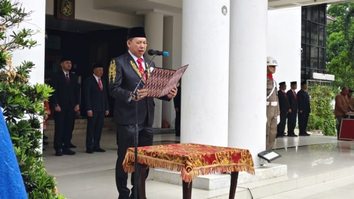 Ketua Sementara DPRD Medan Bacakan Naskah Ikrar Hari Kesaktian Pancasila