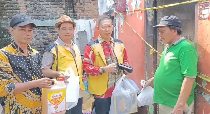 Ketua DPRD Medan Sementara Sambangi Korban Kebakaran di Jalan Bilal