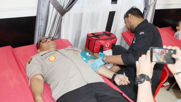 HUT Humas Polri ke-73, Polrestabes Medan Gelar Donor Darah Demi Kemanusiaan