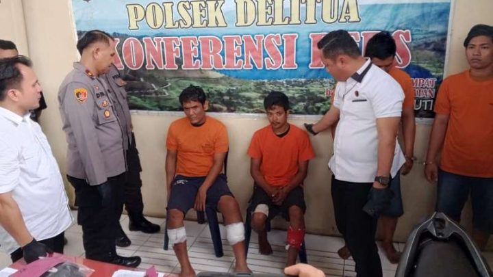 Unit Reskrim Polsek Delitua Tembak Dua Pelaku Curanmor Sadis