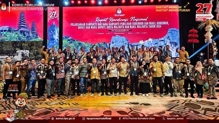 KPU Sumut Hadiri Rakornas Pelaksanaan Kampanye & Dana Kampanye Pilkada 2024
