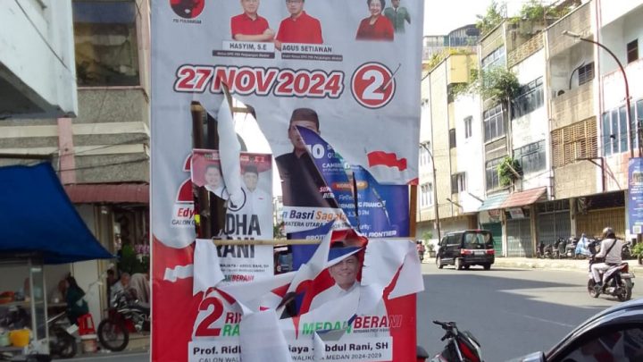 DPRD Medan Minta Aparat Hukum Tindak Tegas Oknum Perusak APK Paslon