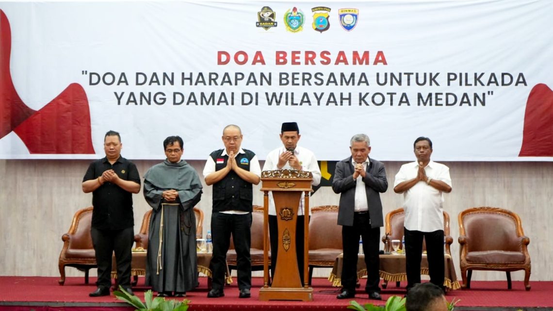 Pemko Medan Dukung Doa Bersama Demi Pilkada Kota Medan Yang Damai, Sejahterah dan Aman